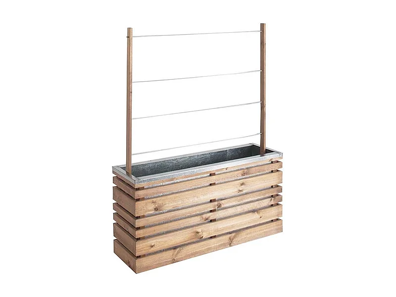 Bac à fleurs 110 litres Lign Z avec treillis