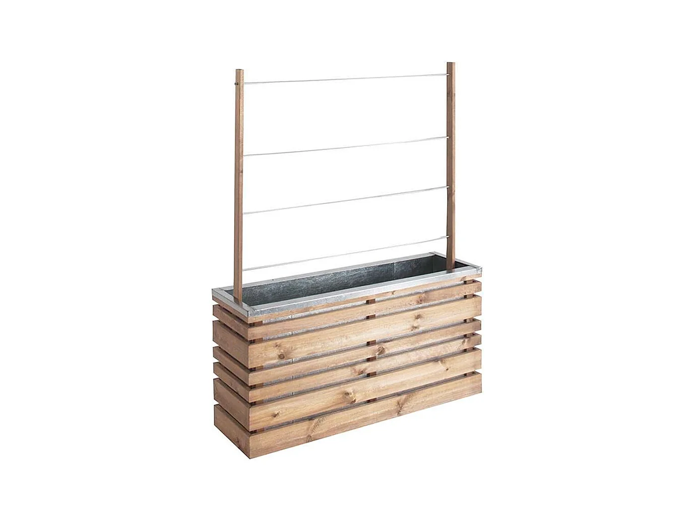 Bac à fleurs 110 litres Lign Z avec treillis