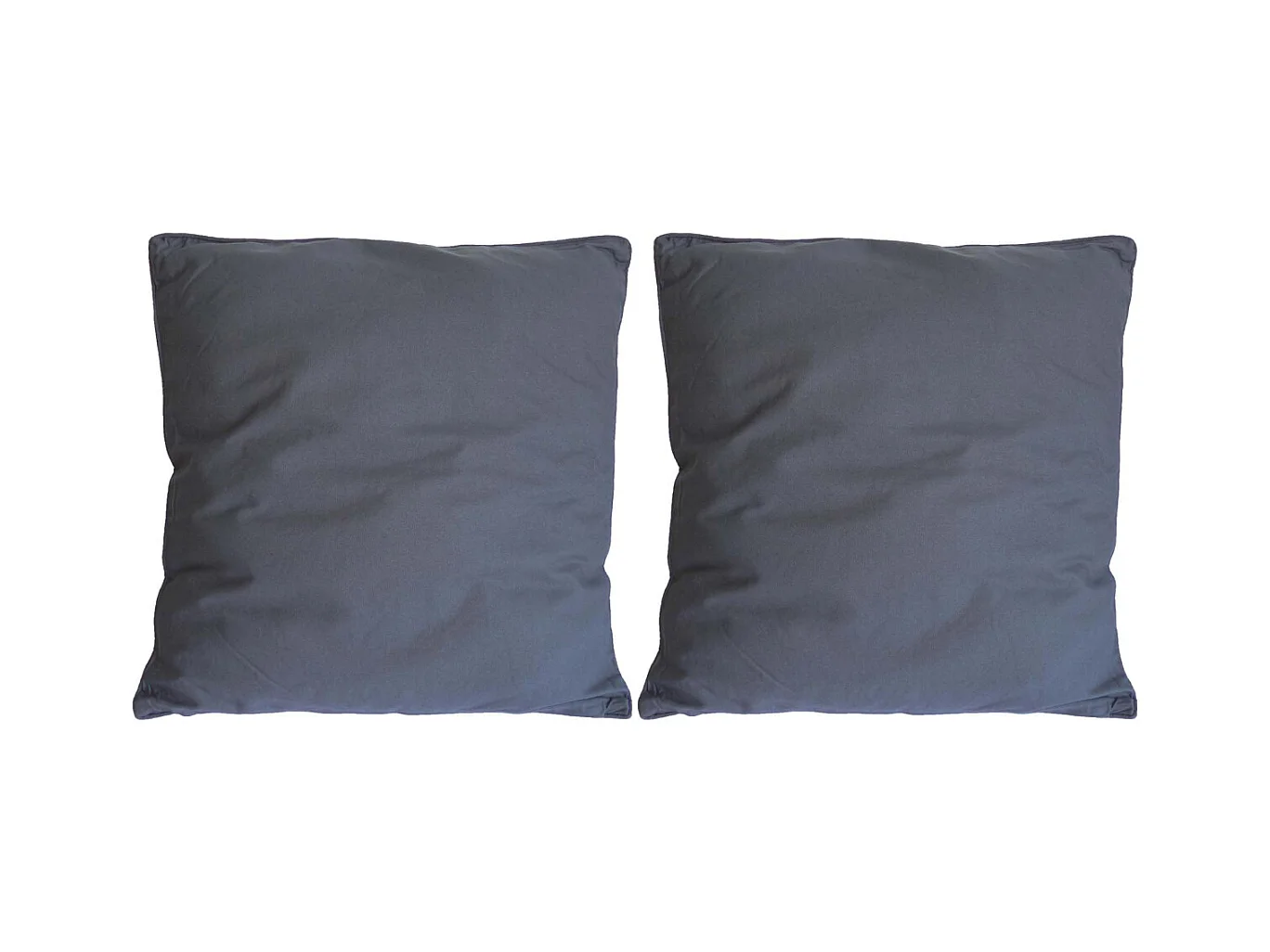 Coussin en coton coloré Salsa 45 cm (Lot de 2) Gris anthracite