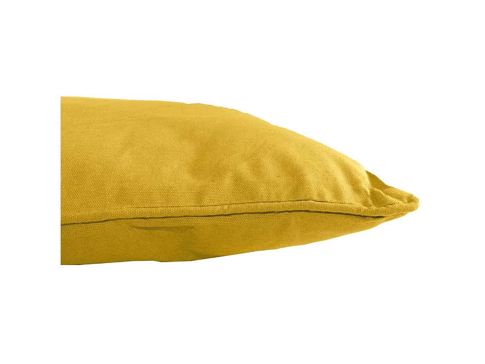 Coussin en coton coloré Salsa 45 cm (Lot de 2) Jaune moutarde