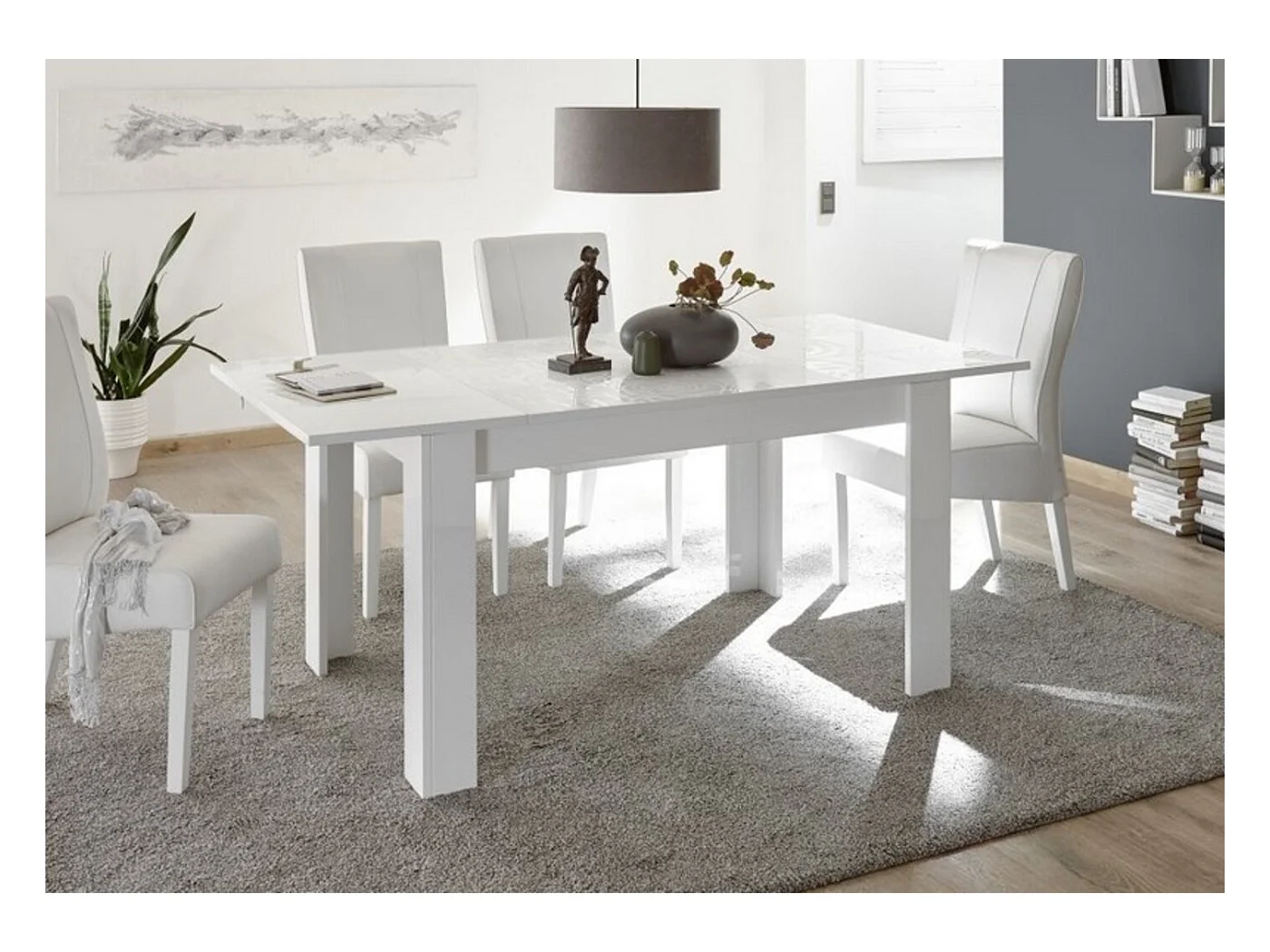 Table à manger MIREL en Blanc 180 cm