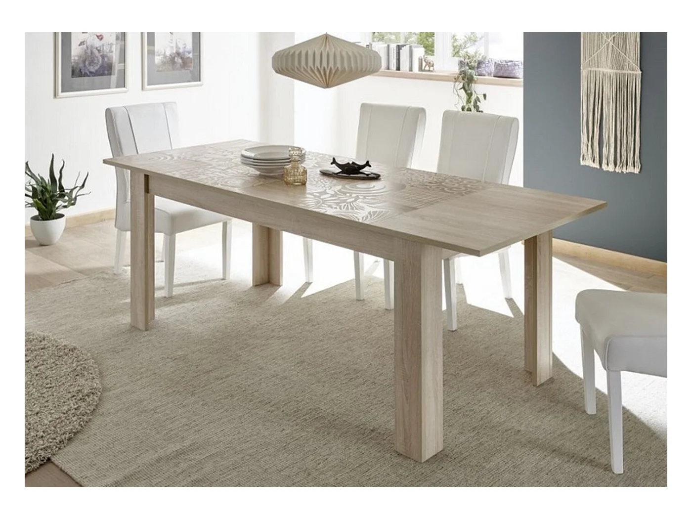 Table à manger MIREL chêne 180 cm