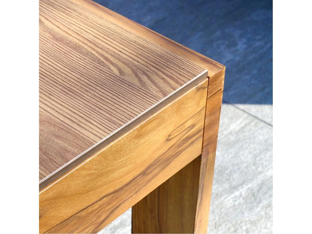 Salon de Jardin d'Angle 5 Places "Majorque" 150cm Marron