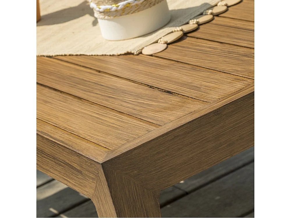 Salon de Jardin 4 Places "Portofino" 146cm Marron