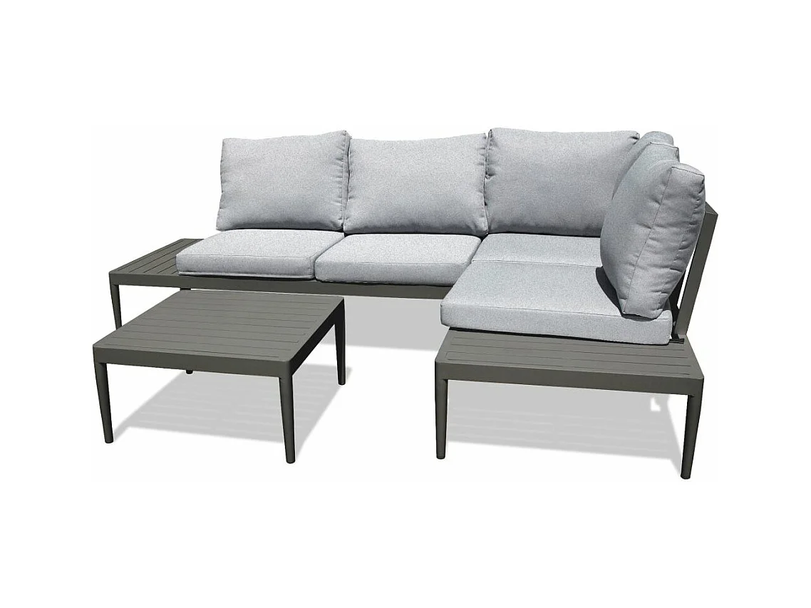 Salon de Jardin 4 Places "Ankara" 150cm Noir