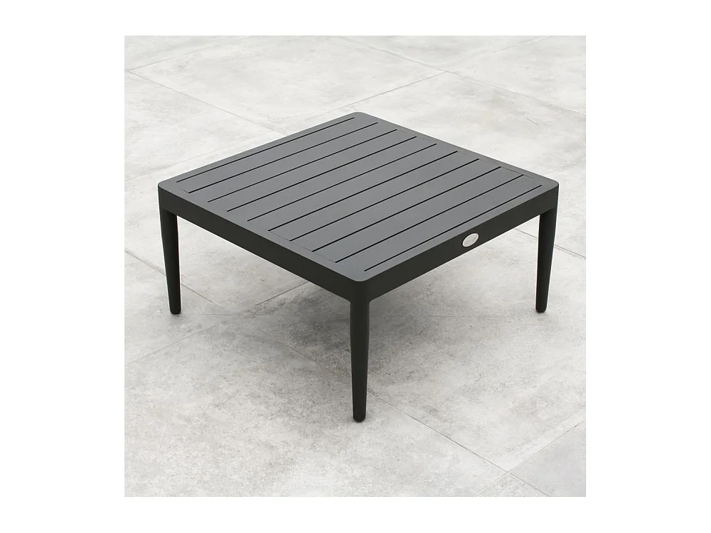 Salon de Jardin 4 Places "Ankara" 150cm Noir