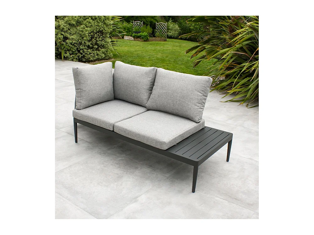 Salon de Jardin 4 Places "Ankara" 150cm Noir