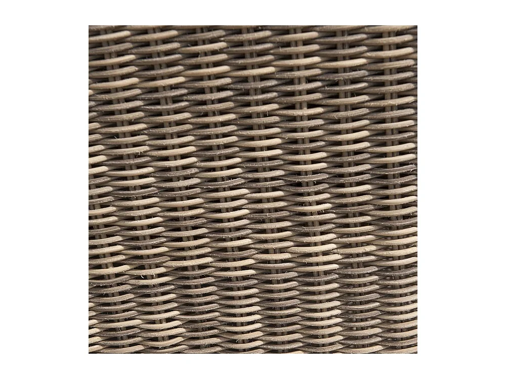 Salon de Jardin 4 Places en Résine Tressée "Montmartre" 151cm Marron