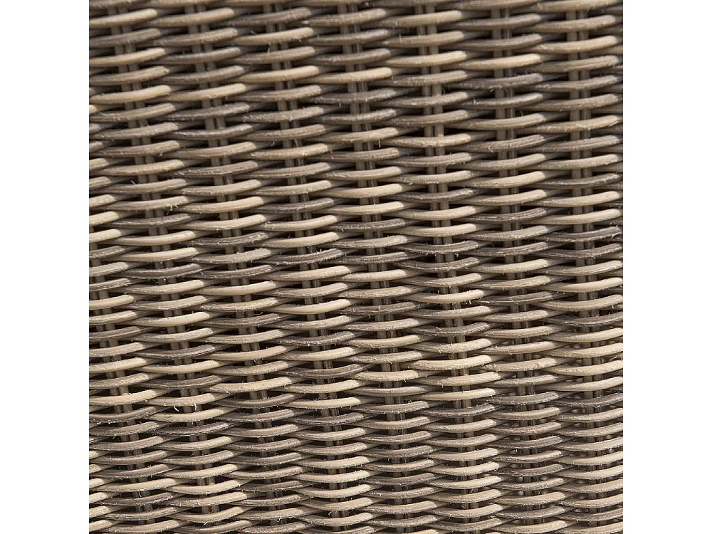 Salon de Jardin 4 Places en Résine Tressée "Montmartre" 151cm Marron