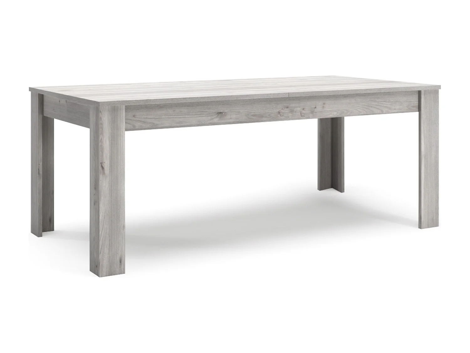 Table à manger extensible Elisa 160-210 cm chêne gris