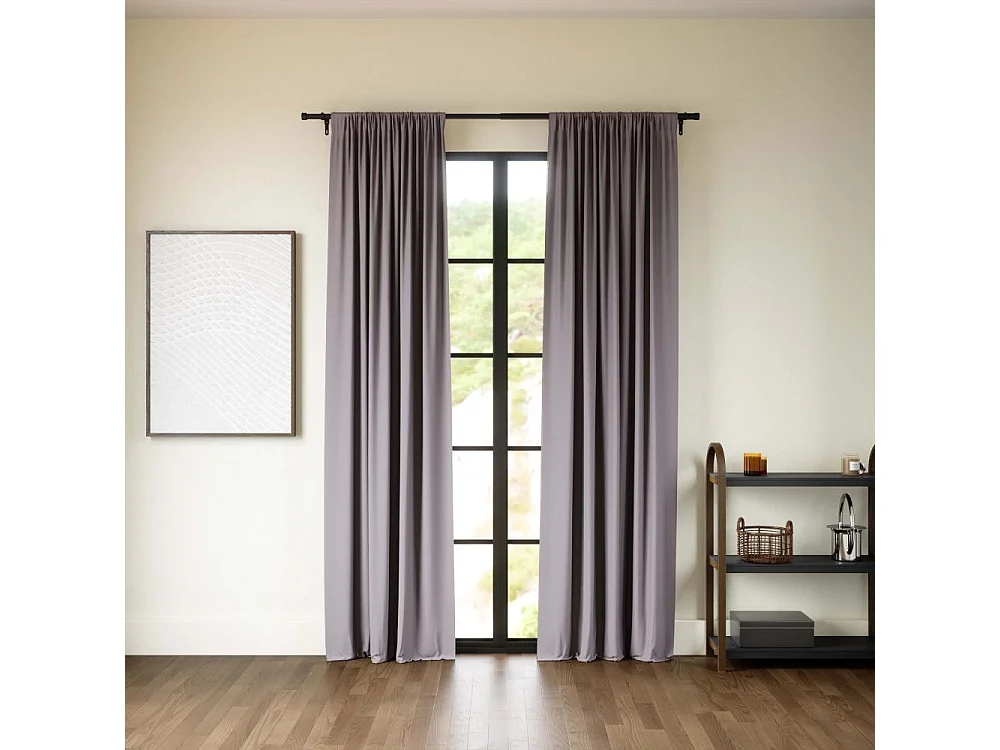 Rideaux occultants Twilight 241 x 132 cm (Lot de 2) Anthracite