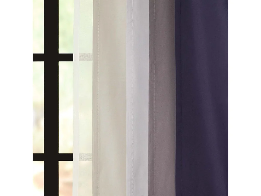 Rideaux occultants Twilight 241 x 132 cm (Lot de 2) Anthracite