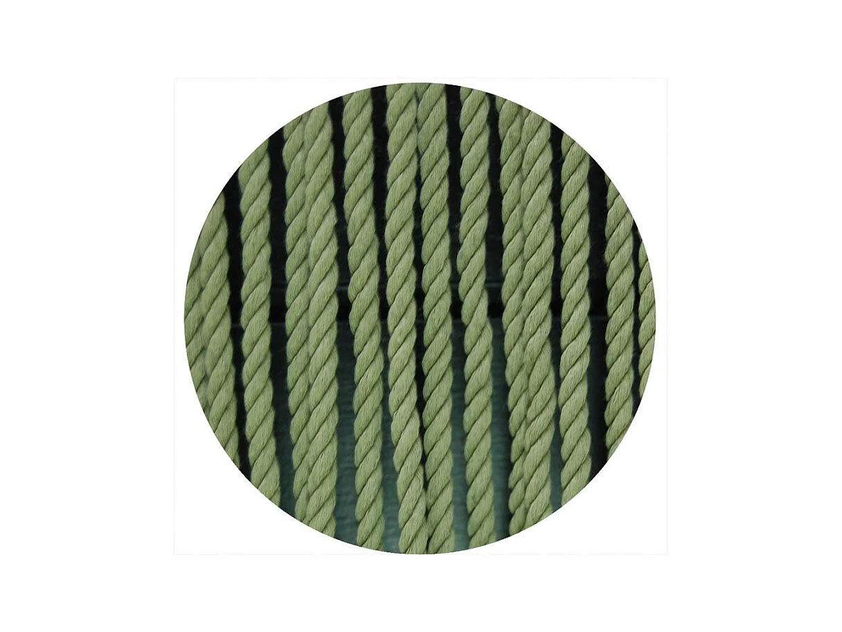 Rideau de porte en corde Vert olive Toulon 90 x 210 cm