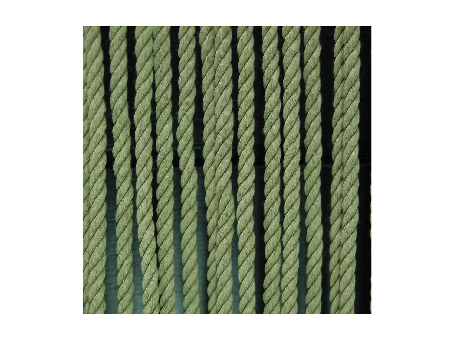 Rideau de porte en corde Vert olive Toulon 90 x 210 cm