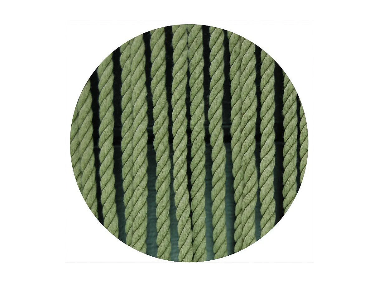 Rideau de porte en corde Vert olive Toulon 90 x 210 cm