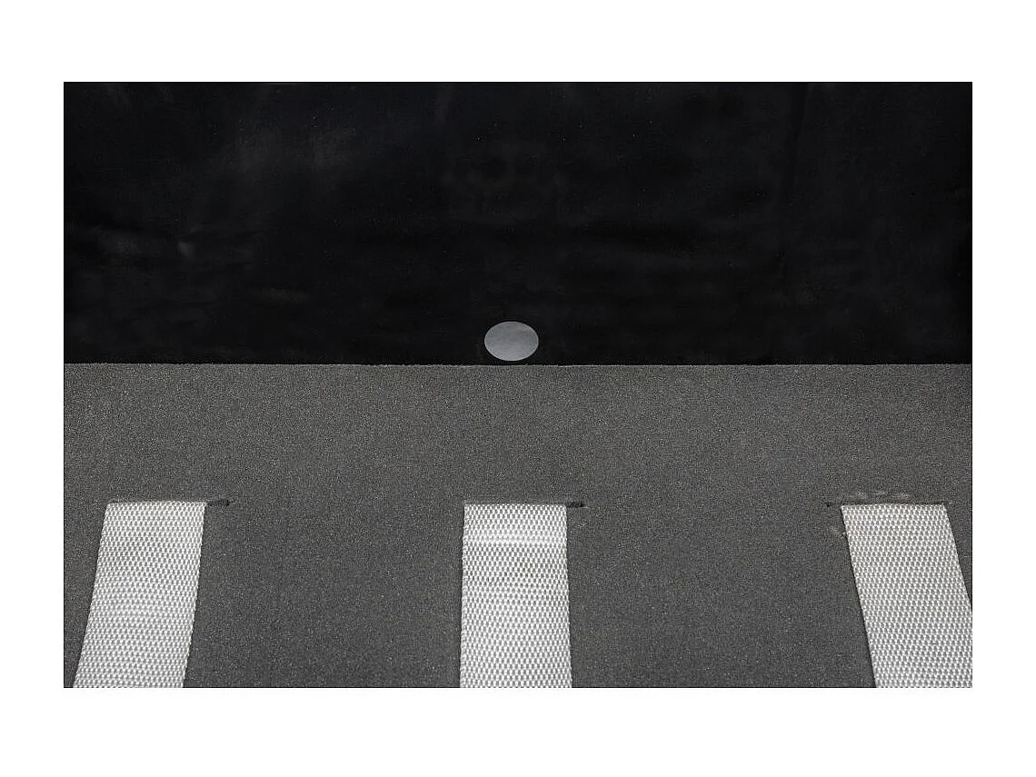 Jardinière en résine tressée avec réserve d'eau et cadre en aluminium 50 x 50 x 43 cm Marron et beige