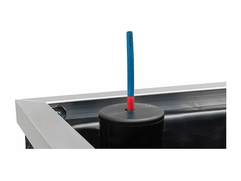 Jardinière en résine tressée avec réserve d'eau et cadre en aluminium 95 x 39 x 43 cm Acier / Anthracite