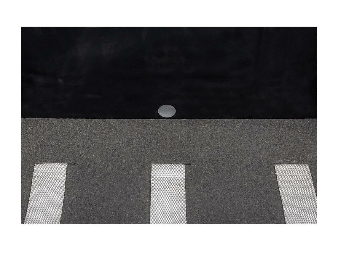 Jardinière en résine tressée avec réserve d'eau et cadre en aluminium 95 x 39 x 43 cm Beige