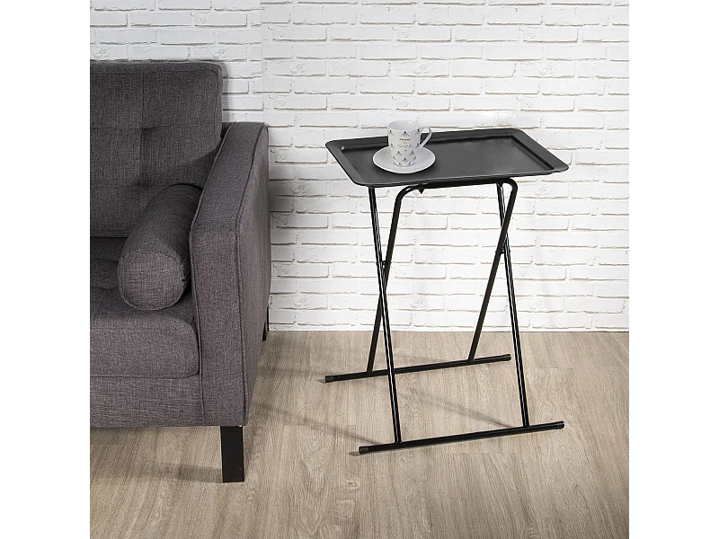 Table D Appoint Plateau Noir Noir