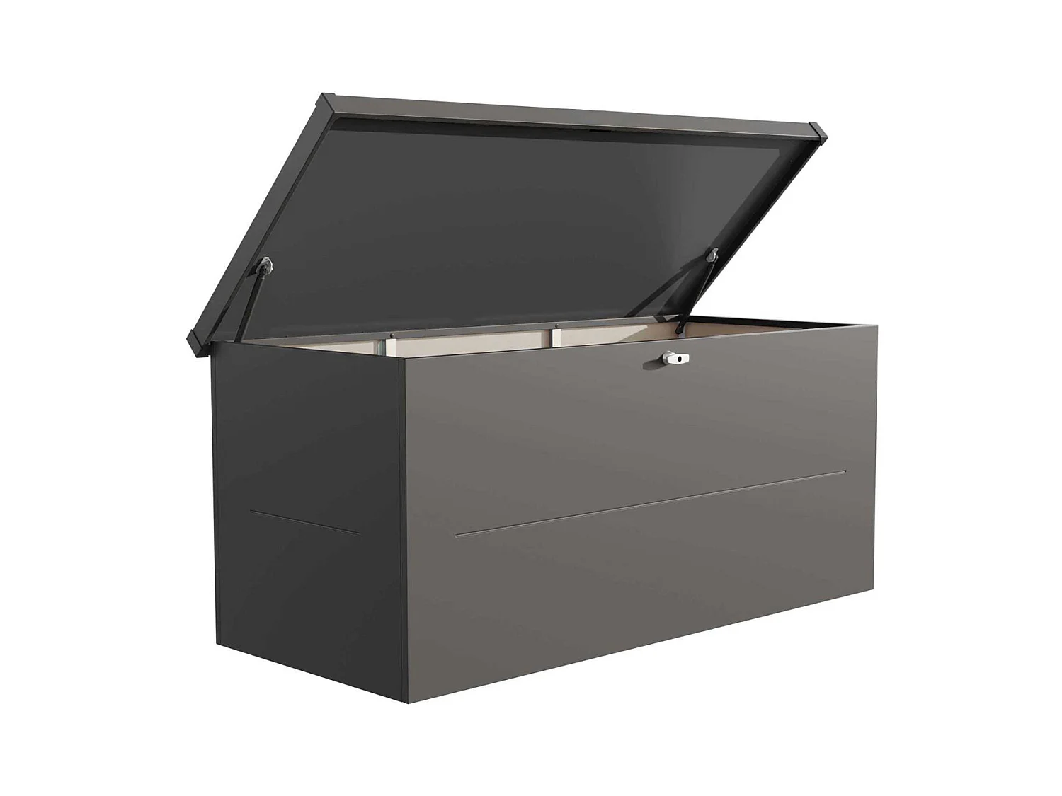 Malle de rangement en acier Nevio 180 cm