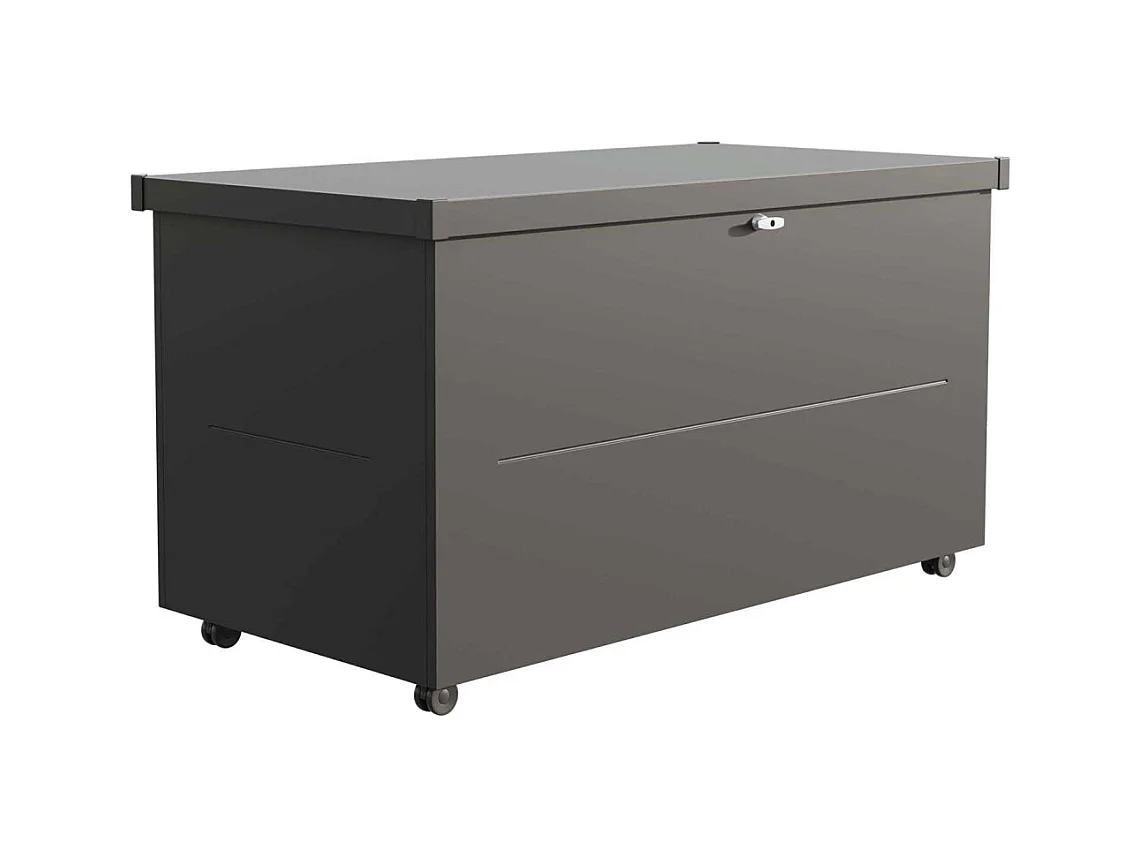 Malle de rangement en acier Nevio 180 cm