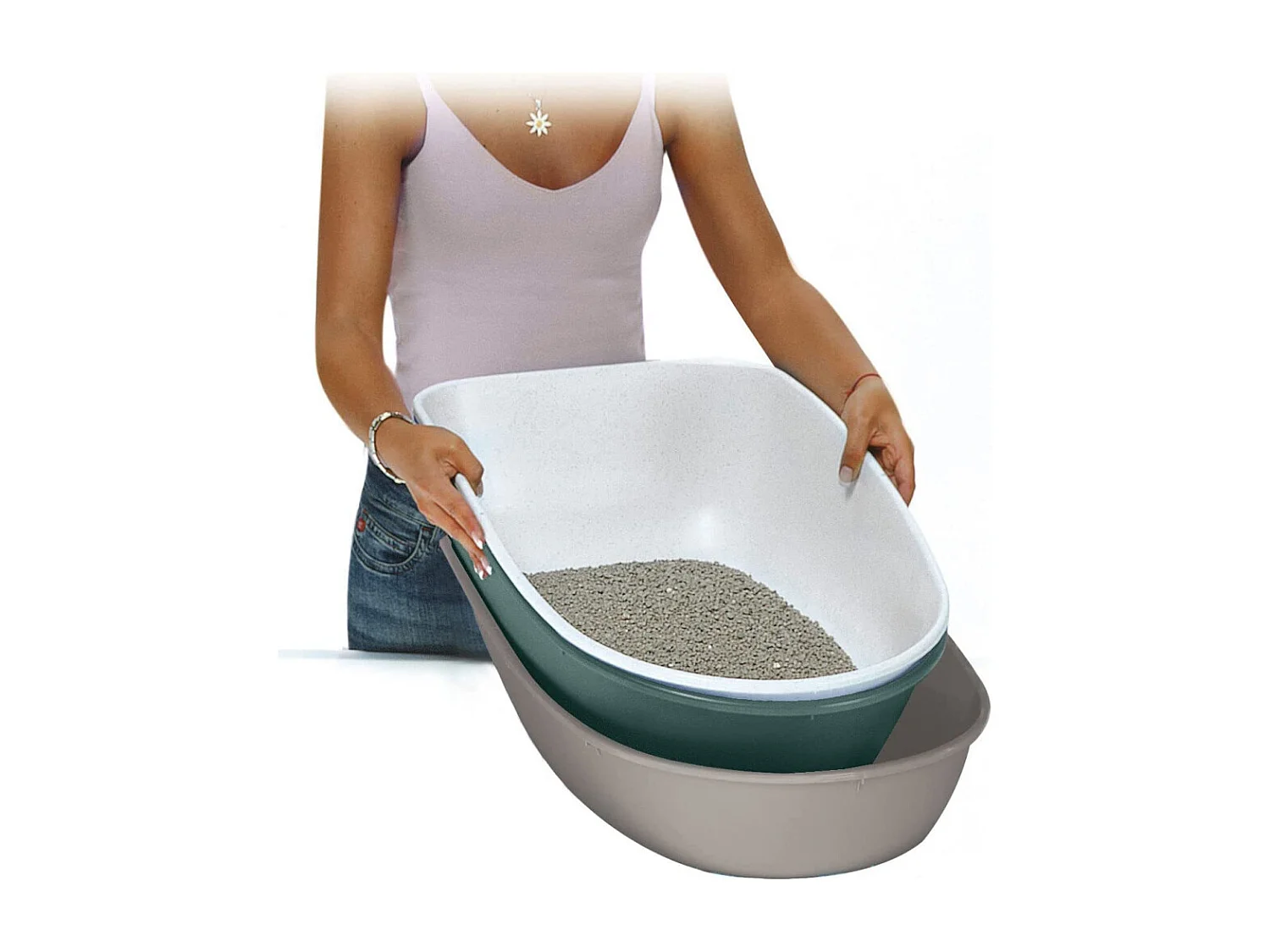 Litière maison de toilettes Furba Vert anglais