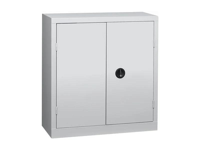 Armoire de bureau 2 portes gris Katu H 100