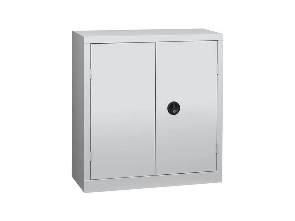 Armoire de bureau 2 portes gris Katu H 100
