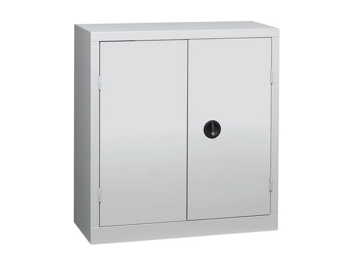 Armoire de bureau 2 portes gris Katu H 100