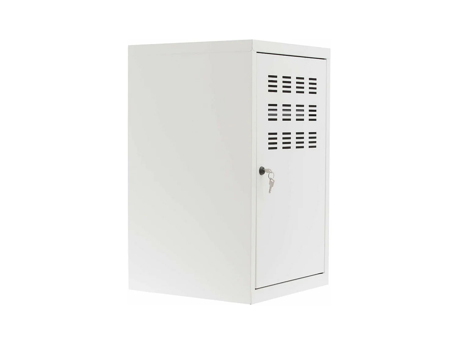 Casier de rangement en métal 74 cm Collégien Blanc mat