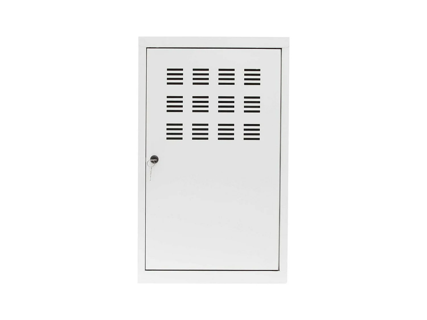 Casier de rangement en métal 74 cm Collégien Blanc mat