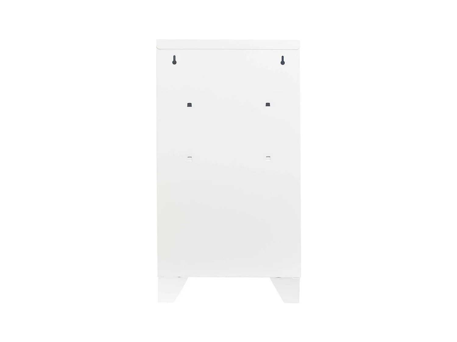 Casier de rangement en métal 74 cm Collégien Blanc mat