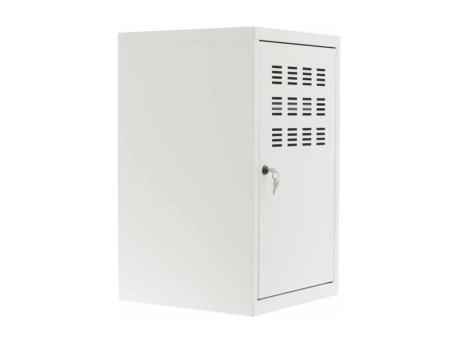 Casier de rangement en métal 74 cm Collégien Blanc mat