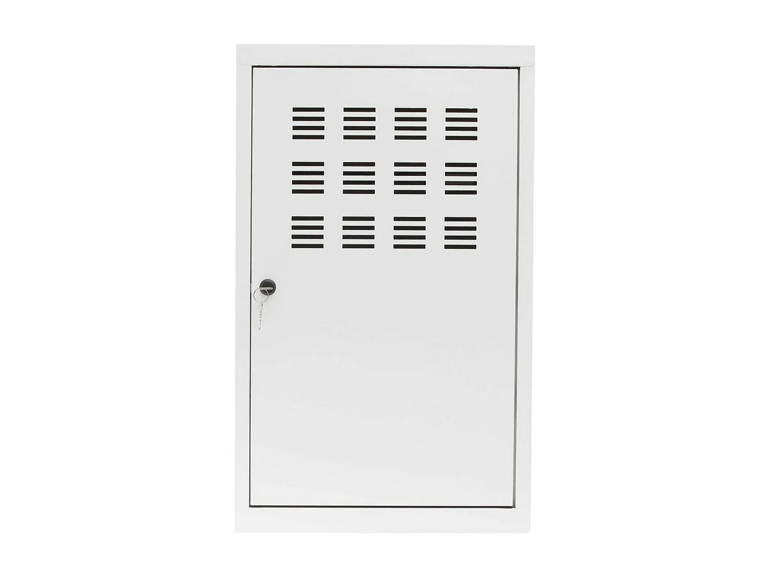 Casier de rangement en métal 74 cm Collégien Blanc mat