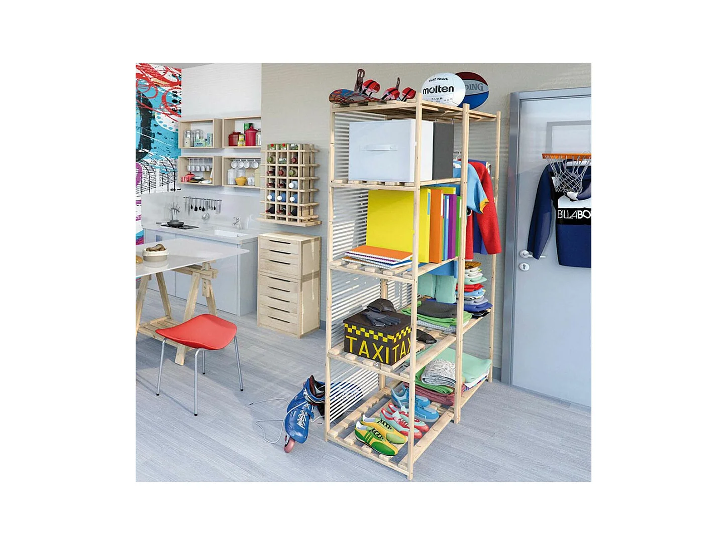 Etagère en kit profondeur 40 cm Natura