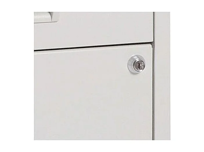 Colonne de rangement tiroirs en métal Gris clair