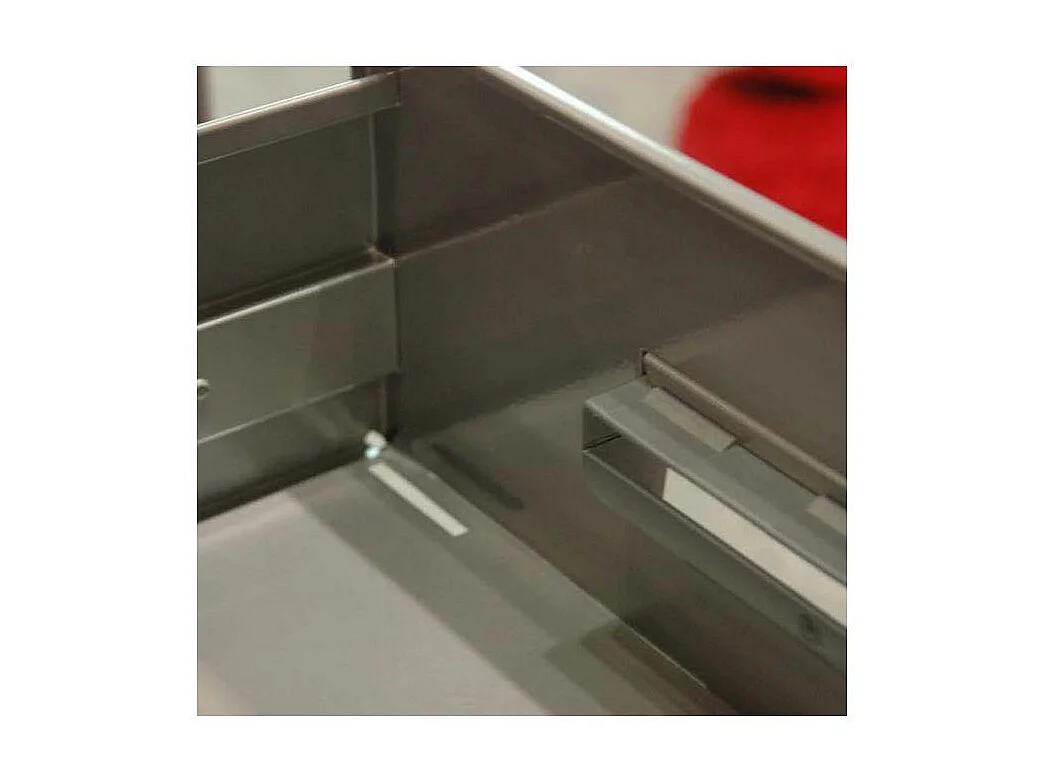 Colonne de rangement basse en acier 3 tiroirs Anthracite