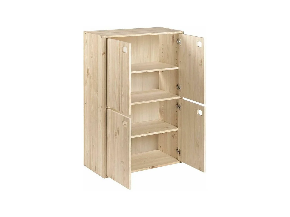 Contenitore Dinamic a 4 ante in pino