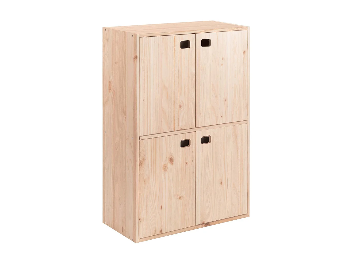 Armario de pino de 4 puertas Dinamic