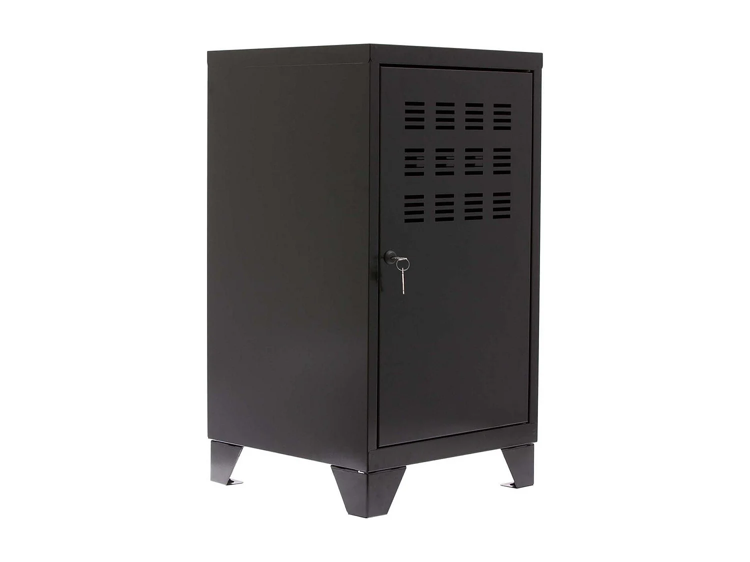 Casier de rangement en métal 74 cm Collégien Noir mat