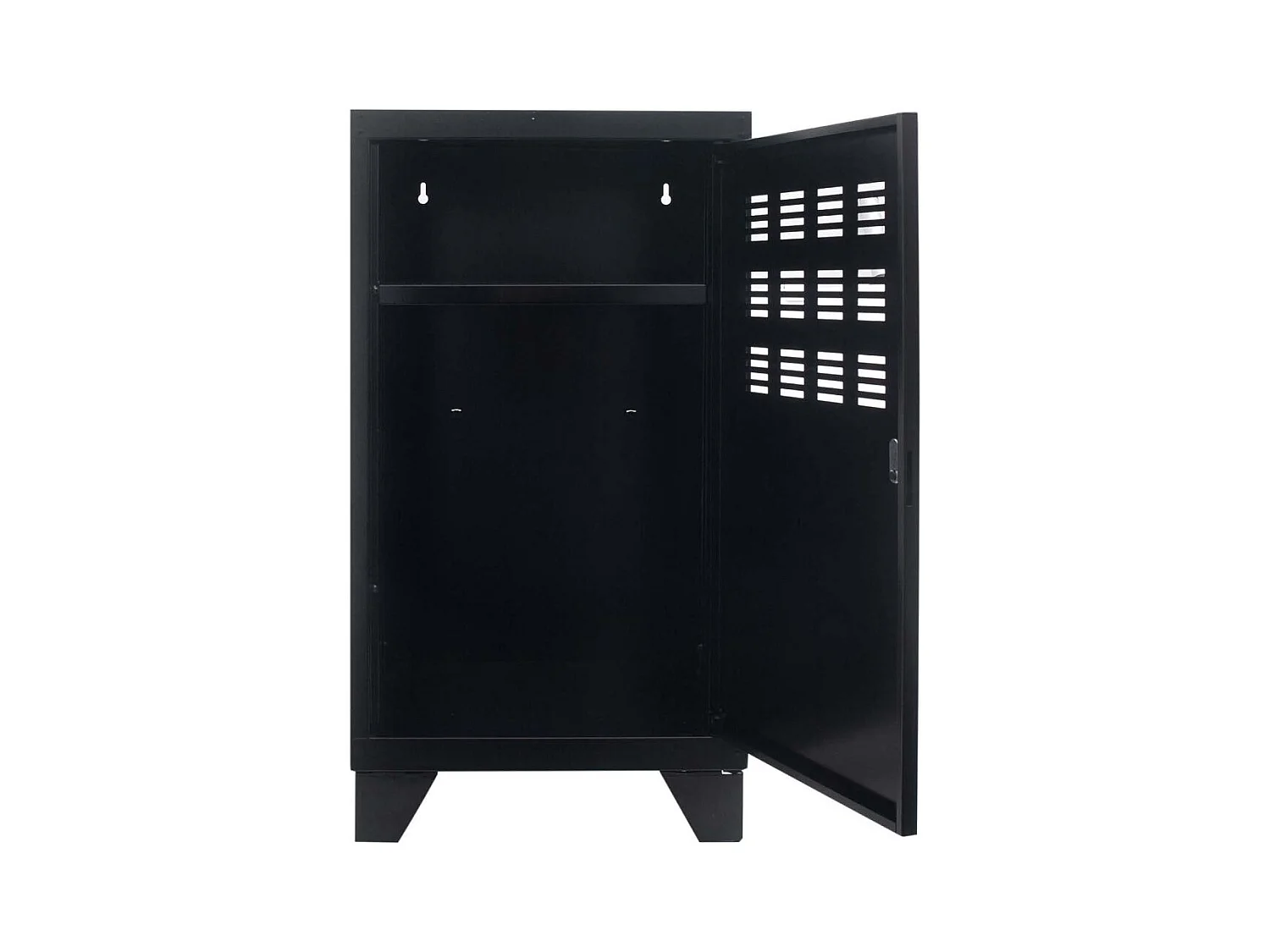 Casier de rangement en métal 74 cm Collégien Noir mat