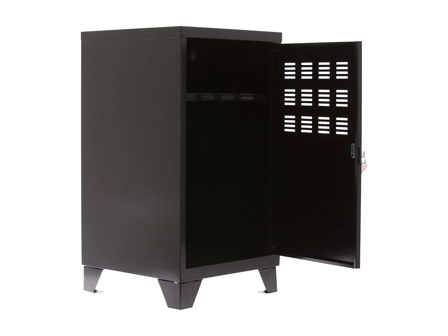 Casier de rangement en métal 74 cm Collégien Noir mat