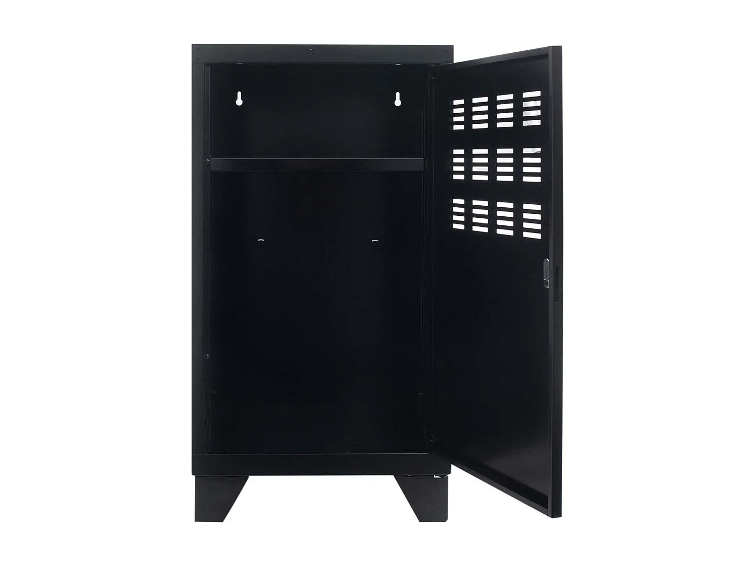 Casier de rangement en métal 74 cm Collégien Noir mat