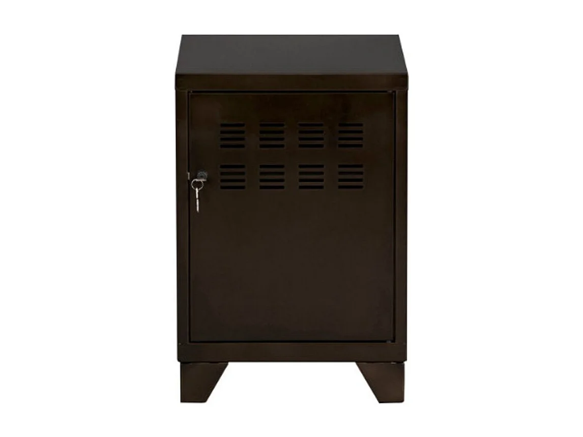 Casier de rangement en métal H 75cm Pikaro 1 porte 1 étagère - Fonctionnalité et élégance-Noir