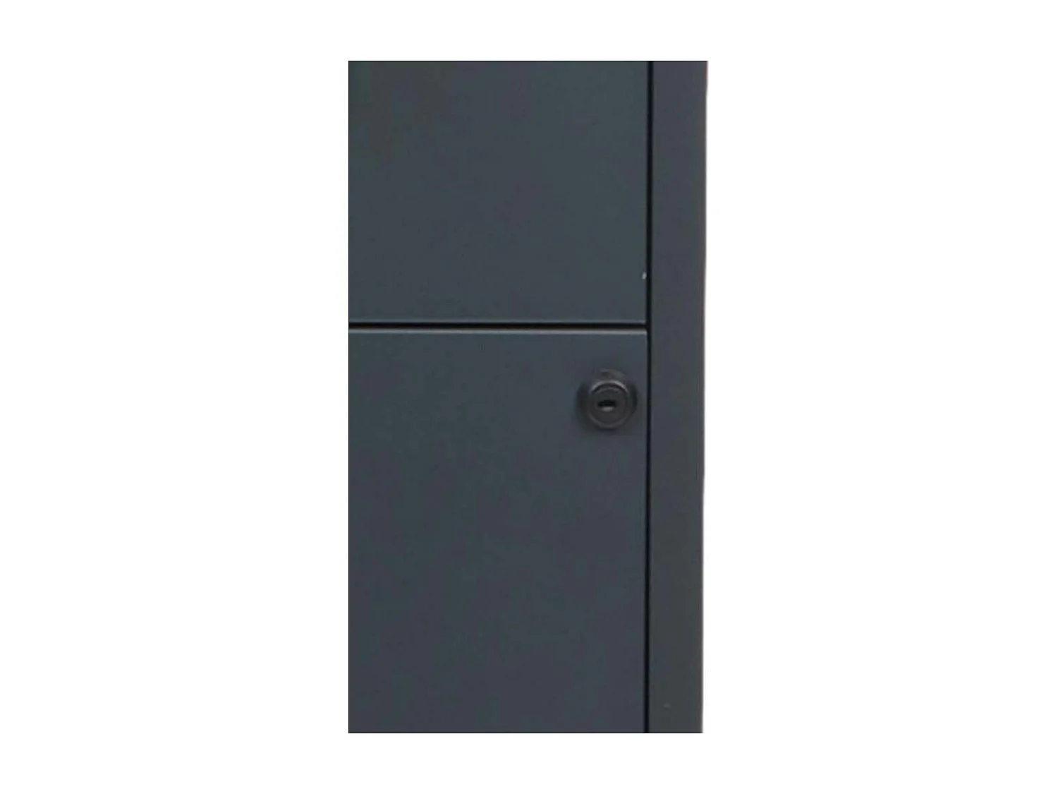 Colonne de rangement basse en acier 2 tiroirs Anthracite