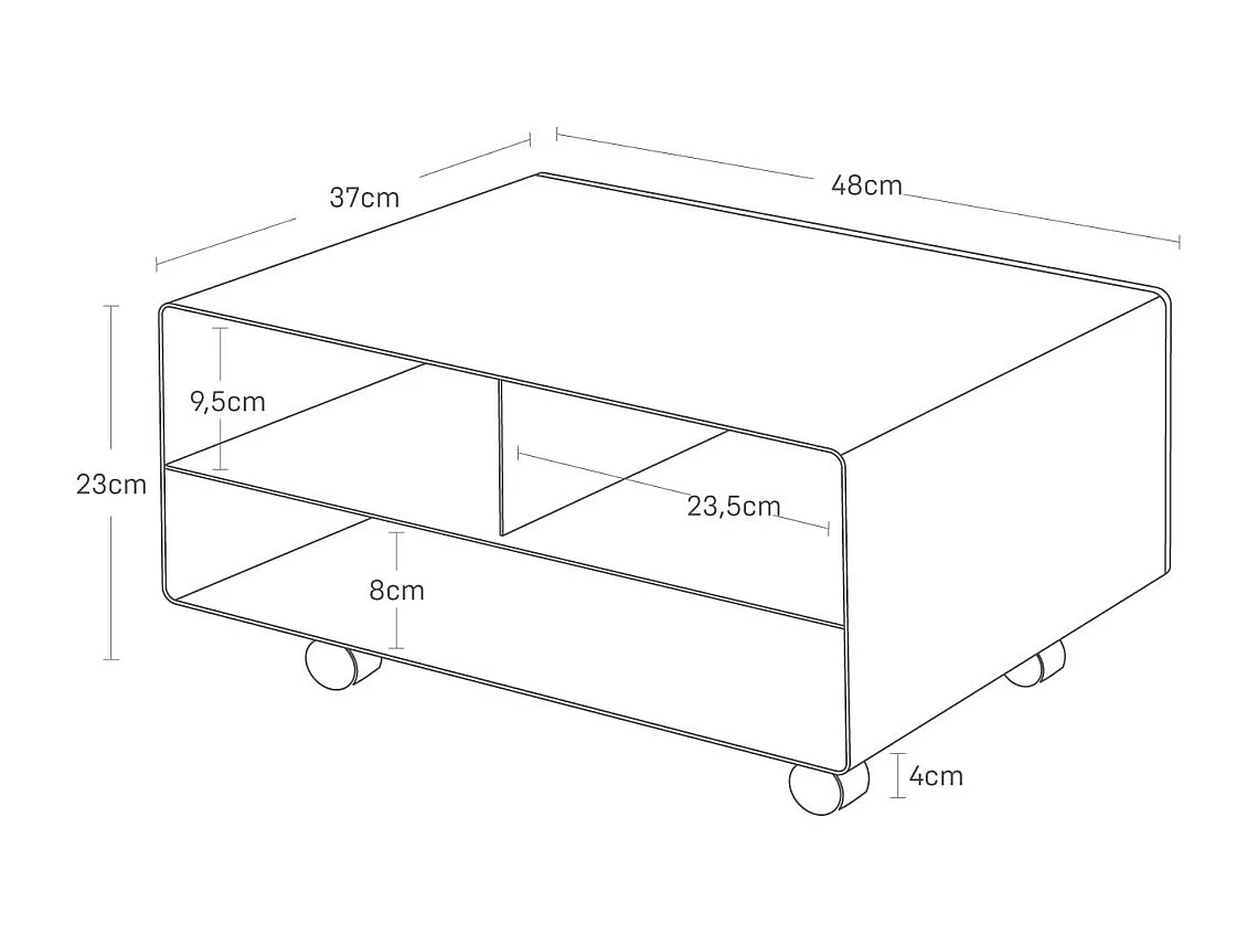 Organizador de escritorio para impresoras Tower