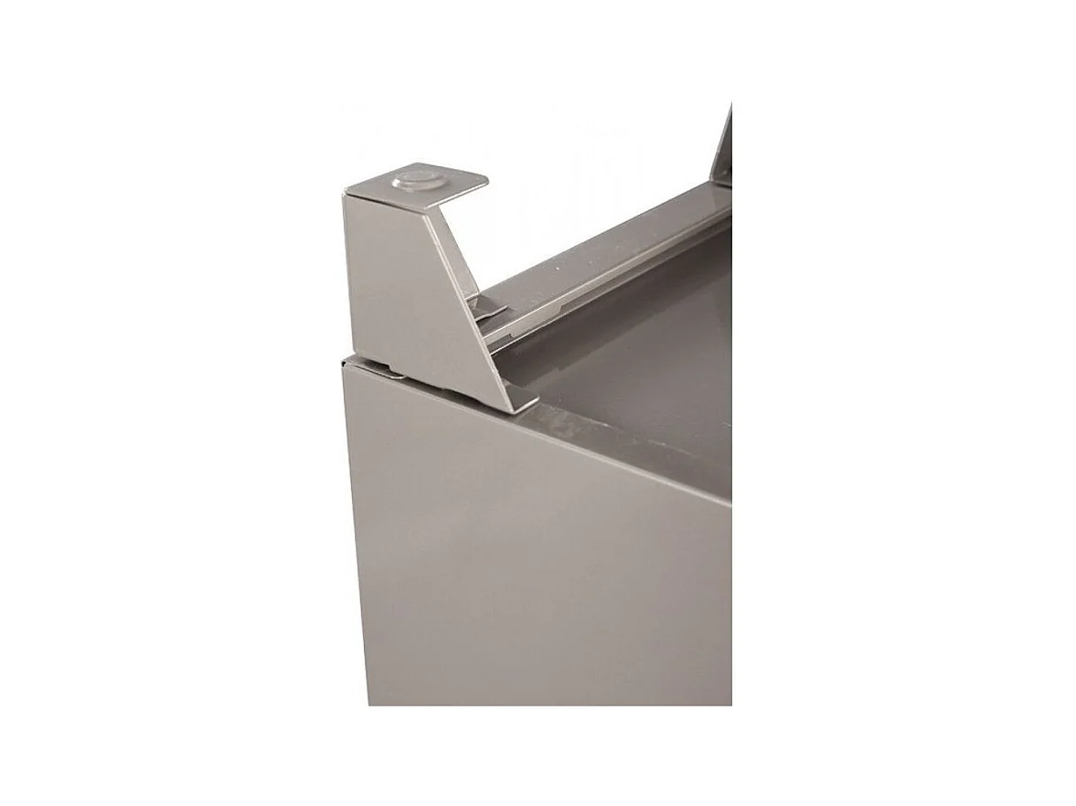 Armoire 1 porte métal gris alu Naya L40xH134xP40