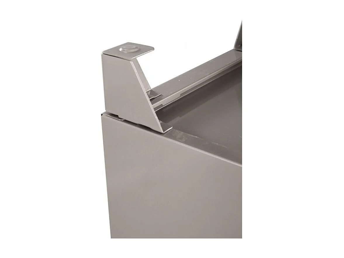 Armoire 1 porte métal gris alu Naya L40xH134xP40