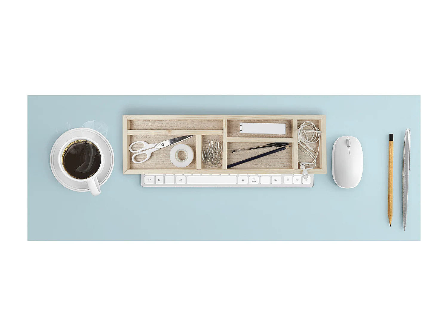 Plateau Organisateur De Bureau Marron