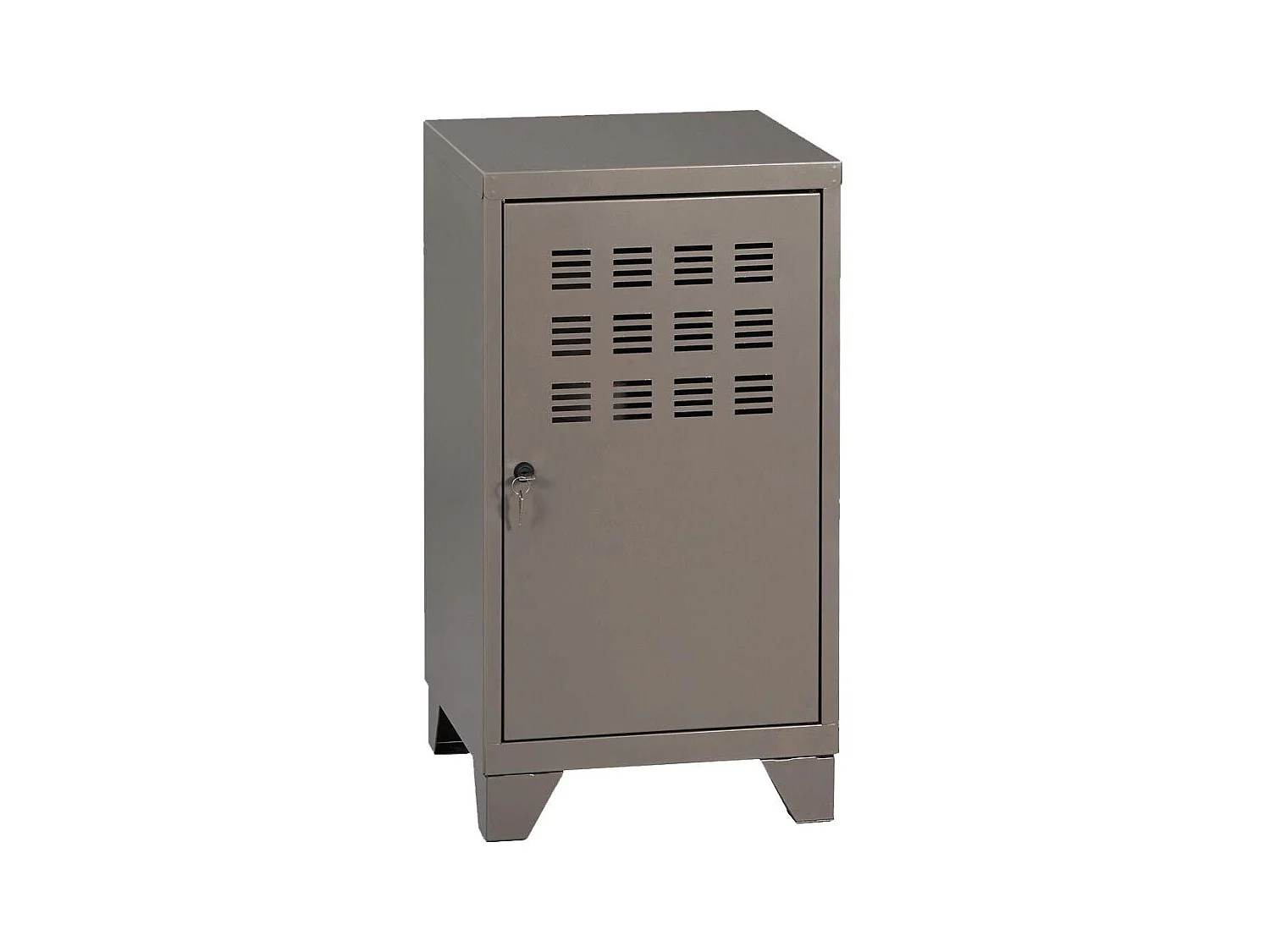 Casier de rangement en métal 74 cm Collégien Alu